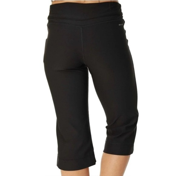 Nike Black Wide Leg Capri Athletic Leggings - Picture 2 of 10
